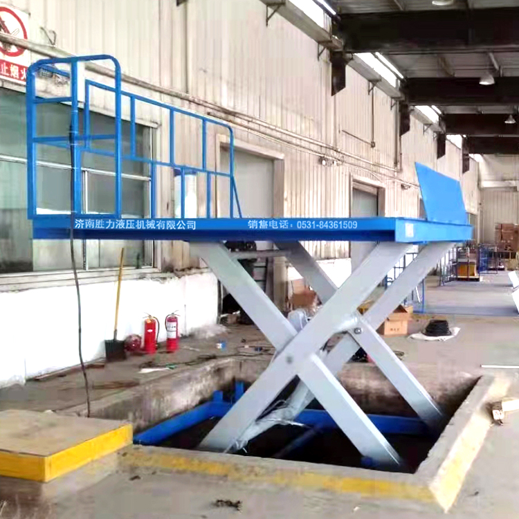 5臺(tái)固定剪叉升降平臺(tái)安裝完畢！